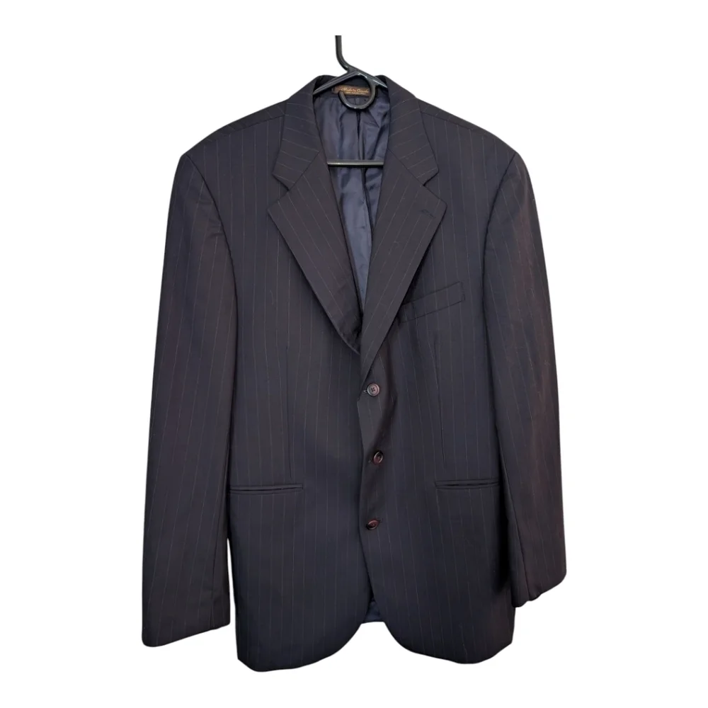 Chaps Black Suit Jacket 42 Tall